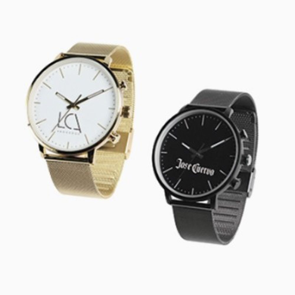 RELOJ DE PULSO UNISEX CON CAJA METALICA Y EXTENSIBLE METALICO E513